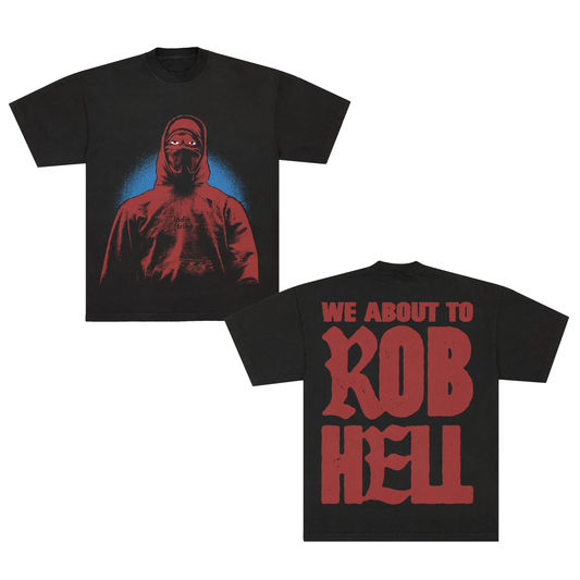 (PREORDER) Black ROB HELL Tee